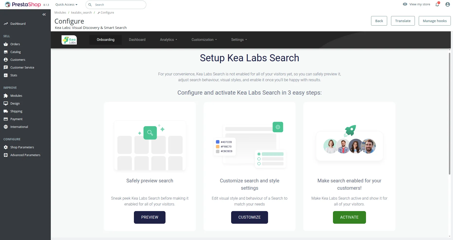 Dashboard - Onboarding