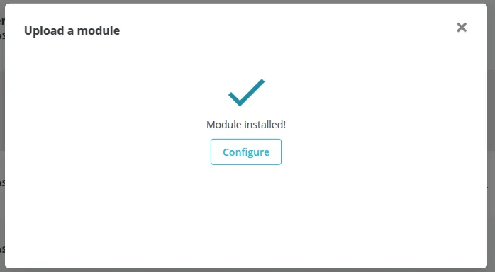 Upload module popup - done