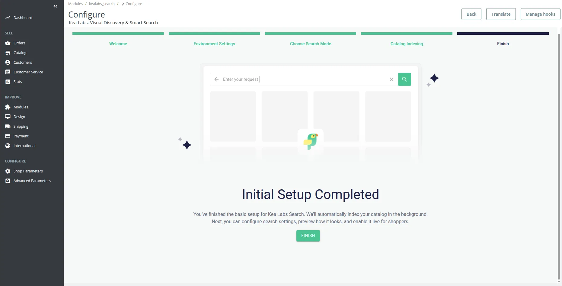 Wizard - Step 5: Finish